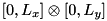 $ [0, L_x] \otimes [0,L_y]$